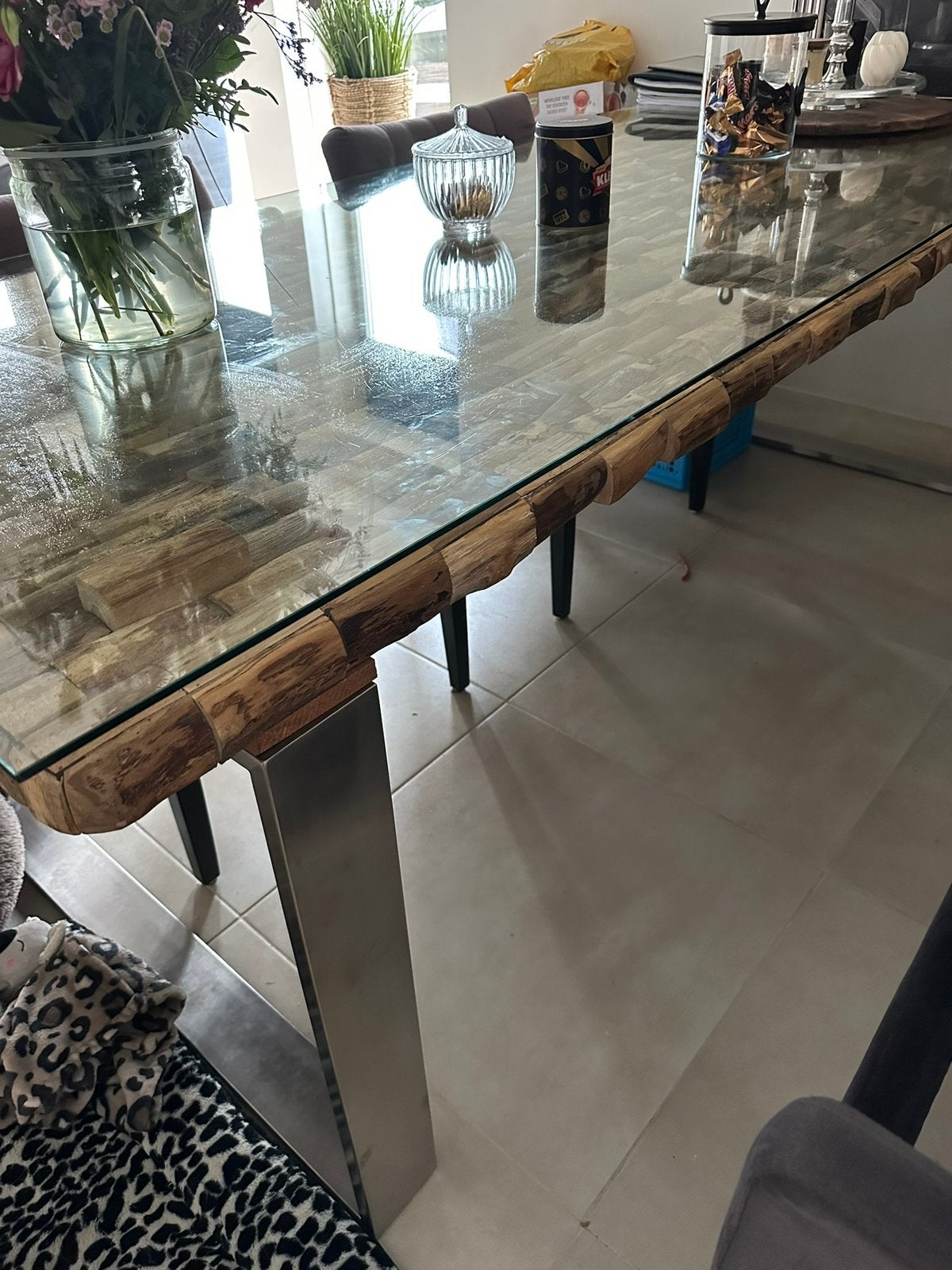 Rofra home eettafel, Ophalen, 200 cm of meer, 50 tot 100 cm, Zo goed als nieuw