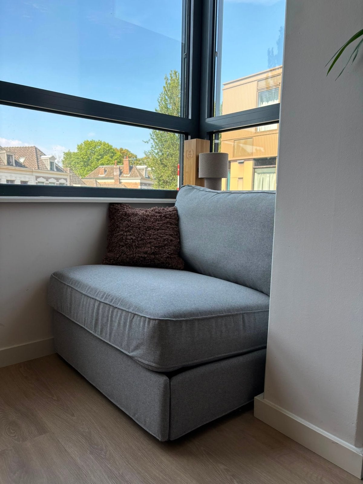 IKEA Kivik slaapbank/fauteuil - grijs, Ophalen, Gebruikt, 90 cm, Eenpersoons