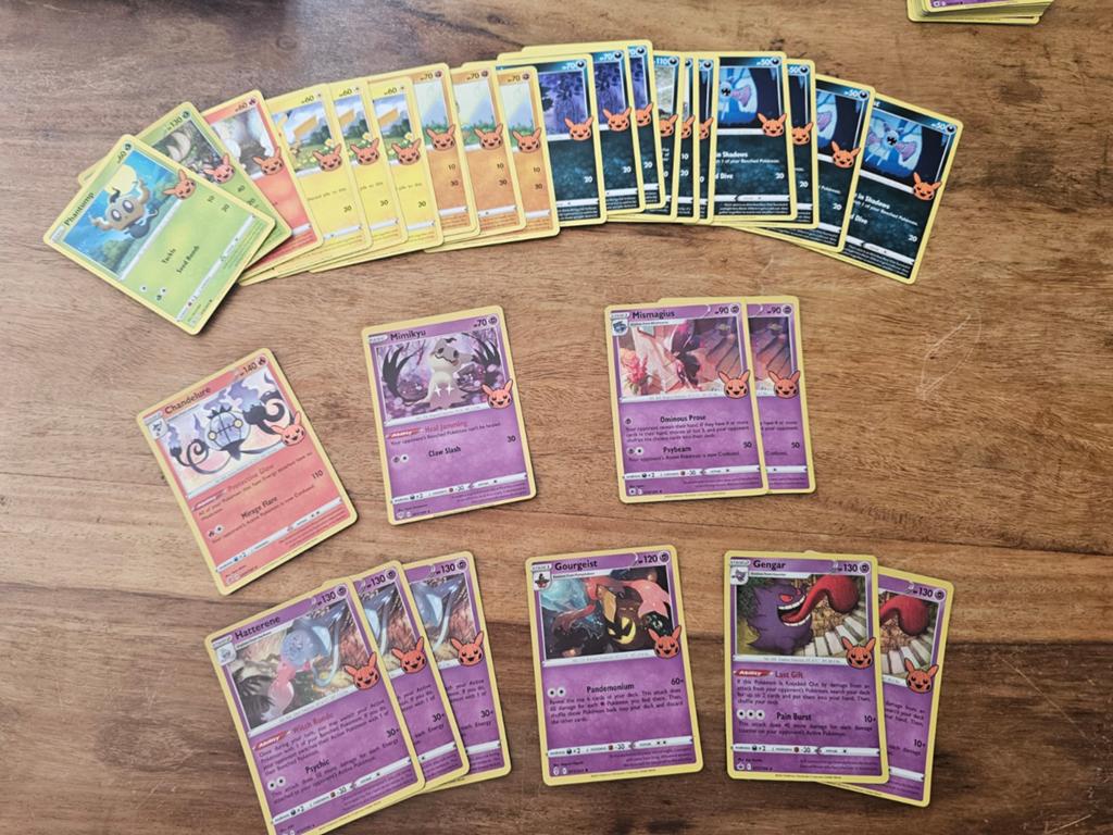 Stapeltje Pokemon Halloween kaarten 2021, Ophalen of Verzenden, Zo goed als nieuw