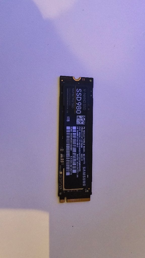 Samsung SSD 980 1TB, Computers en Software, Harde schijven, Intern, SSD, Ophalen of Verzenden, Zo goed als nieuw