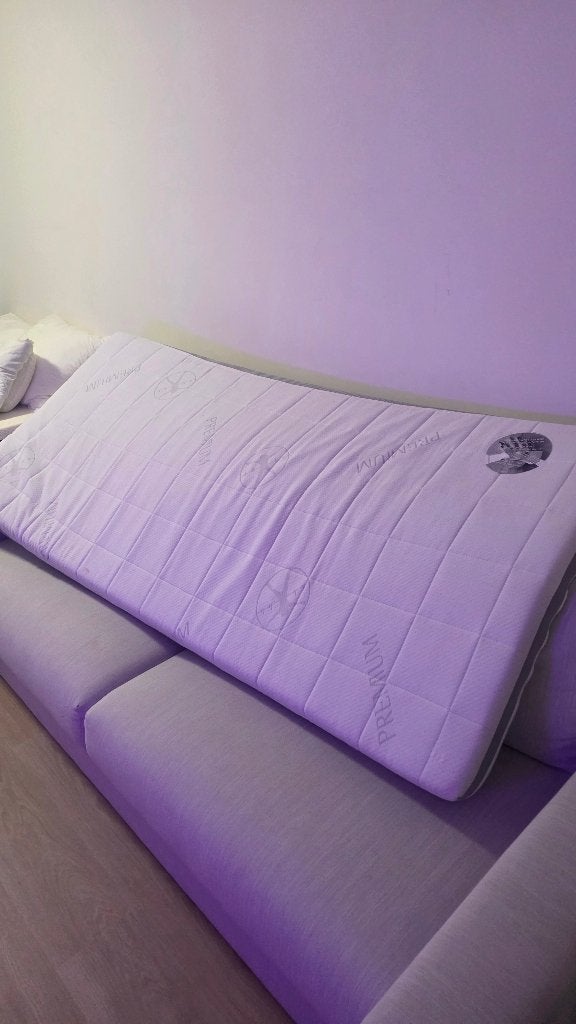 Topper matras Elin, Ophalen, 90 cm, Eenpersoons, Zo goed als nieuw