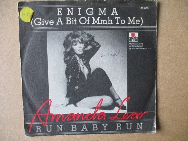 s3057 amanda lear - enigma, Cd's en Dvd's, Vinyl Singles, Ophalen, Gebruikt, Overige genres, 7 inch