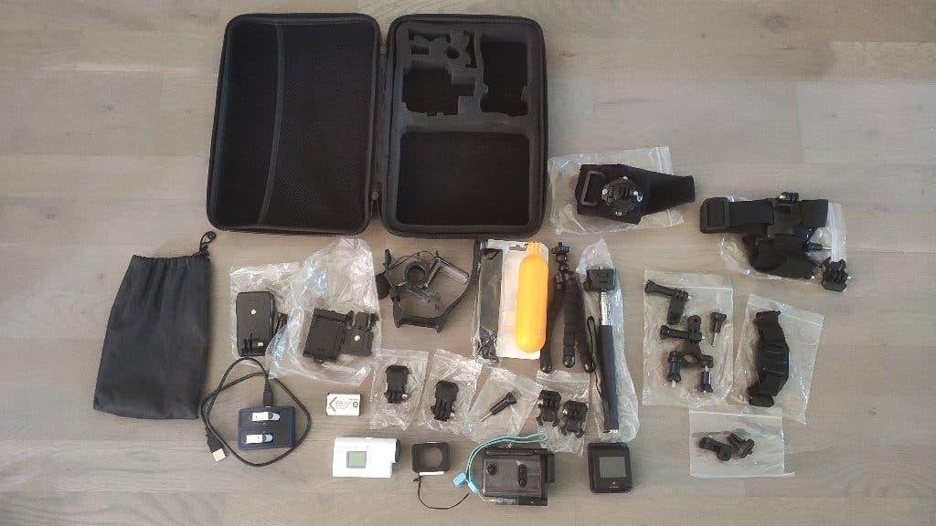 Sony FDR-X3000 4K action cam incl. complete accessoiresset, Ophalen of Verzenden, Zo goed als nieuw, Sony