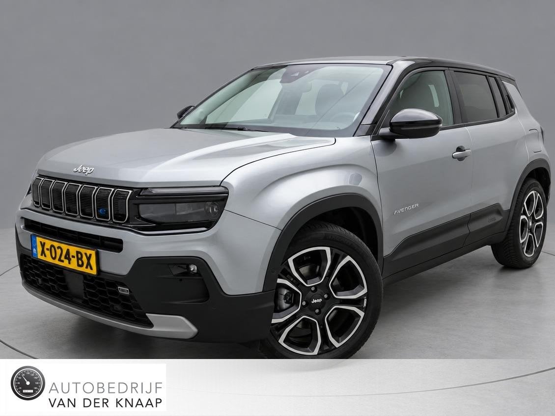 Jeep Avenger Black Edition 54 kWh SOH 96,7% | Clima | Cruise, Auto's, Gebruikt, Zwart, 156 pk, Leder en Stof
