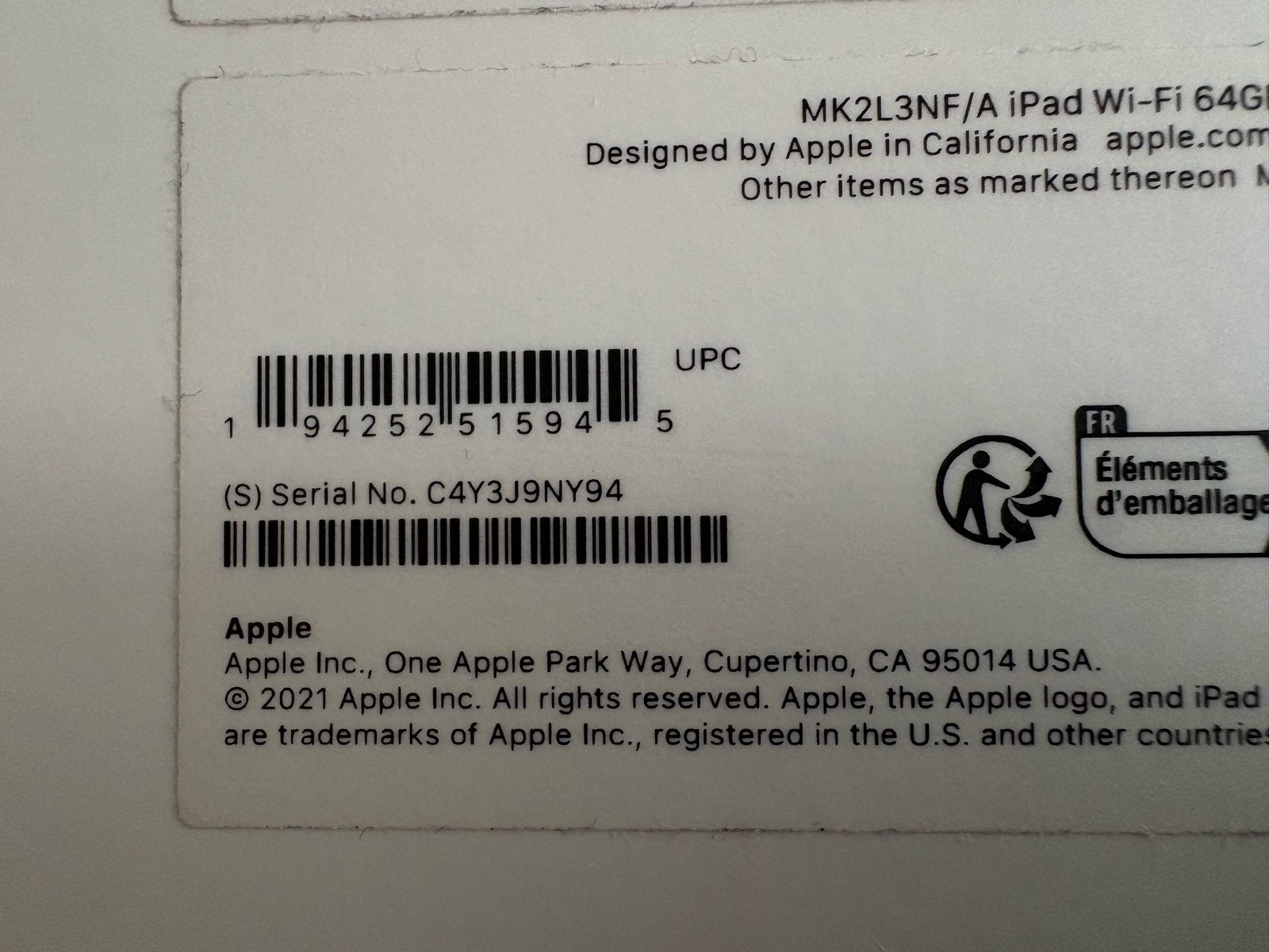 Apple iPad (9e generatie) Wi-Fi 64GB Spacegrijs met hoes, Apple iPad, Zo goed als nieuw, Wi-Fi, Ophalen
