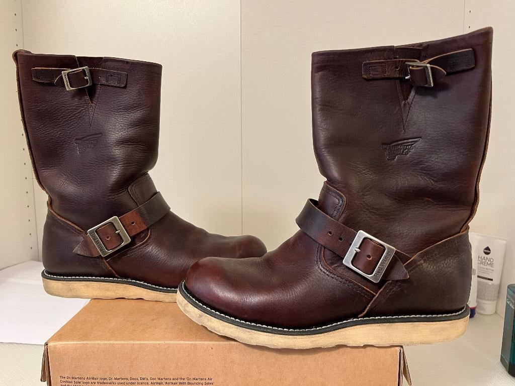 Red Wing Engineer laarzen maat 42 (valt als 43) + riem, Kleding | Heren, Schoenen, Red Wing, Bruin, Boots, Ophalen of Verzenden