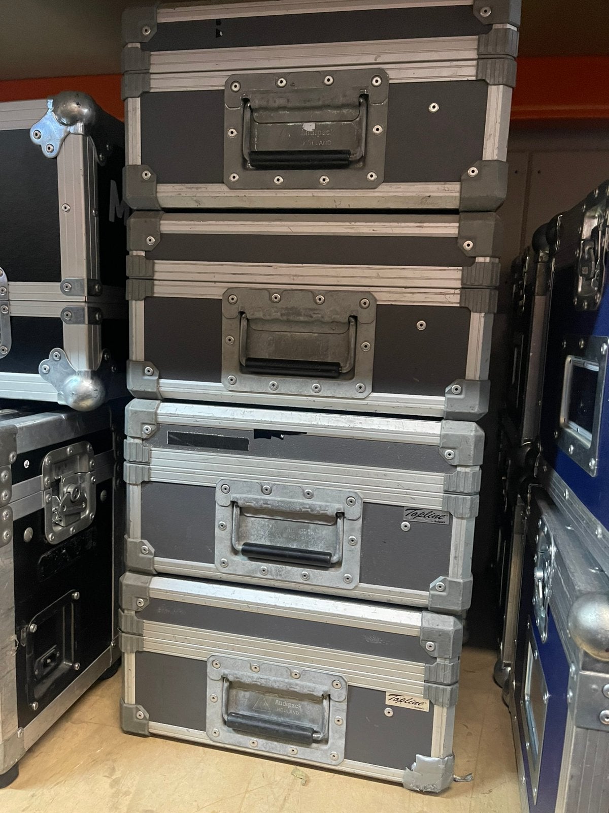 AUDIPACK (topline) Flightcases 29x36,5cm 11+5cm Hoog nr. 2, Ophalen, Gebruikt, Overige instrumenten, Flightcase