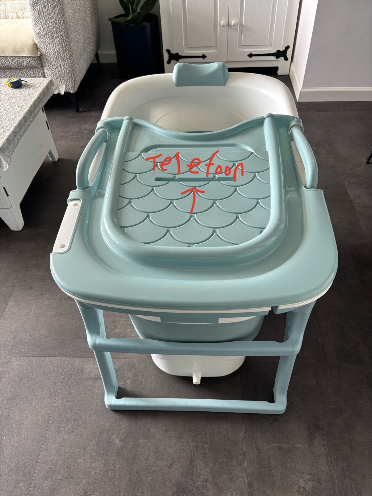 Zitbad, 40 liter of meer, Ophalen, Zo goed als nieuw, Kunststof