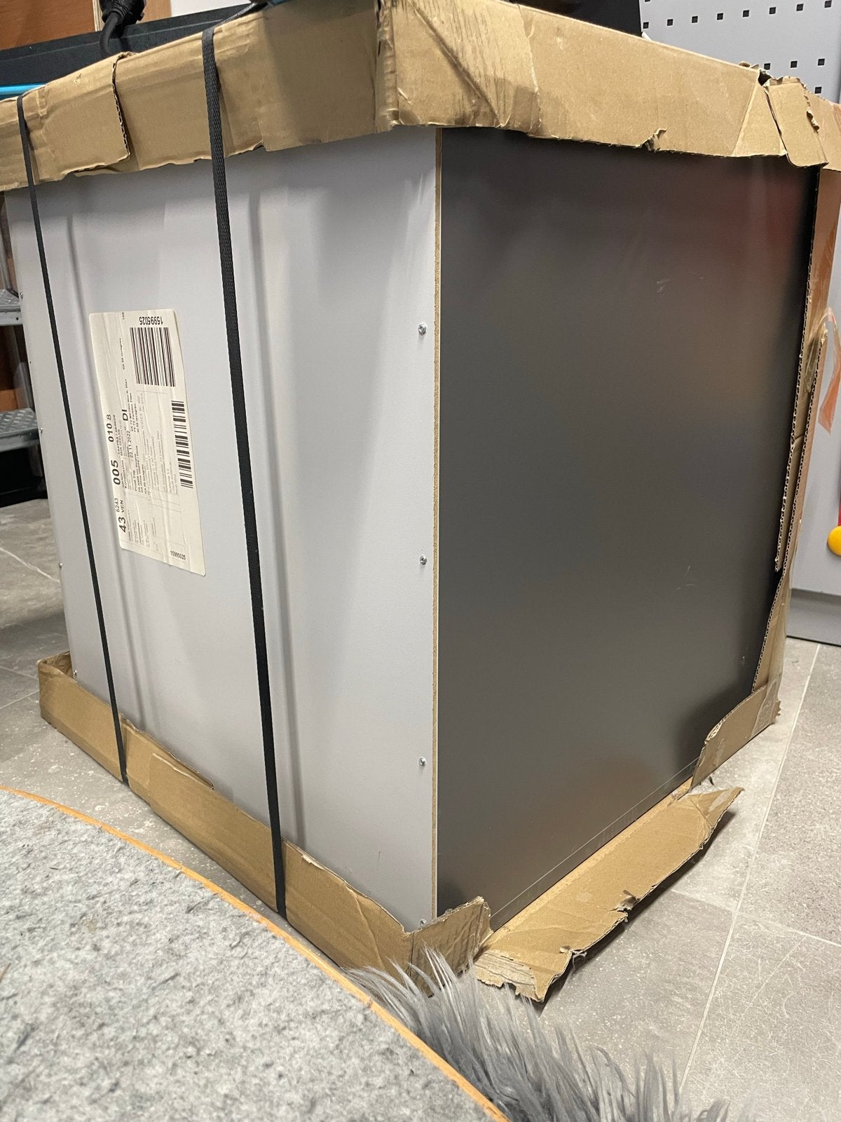 1 Onderkast wasmachine/droger met uittrekblad en lade, Ophalen, Nieuw