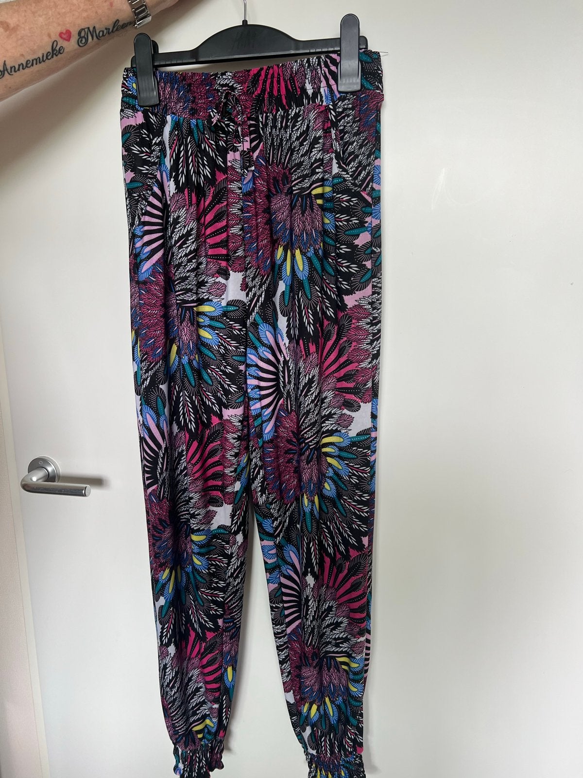 Luchtige zomerbroek met print, maat 38, Maat 38/40 (M), Overige kleuren, Ophalen of Verzenden, Lang