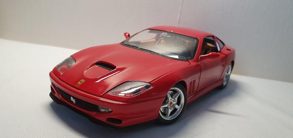 BBurago Ferrari 550 Maranello, Ophalen of Verzenden, Zo goed als nieuw, Auto, Bburago