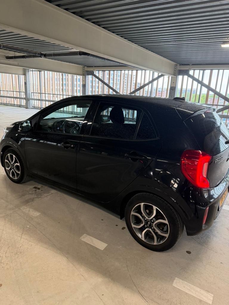 Kia Picanto 1.0 Cvvt 67pk 5-zits 2017 Zwart, Auto's, Kia, Particulier, Picanto, ABS, Achteruitrijcamera, Adaptieve lichten, Airbags