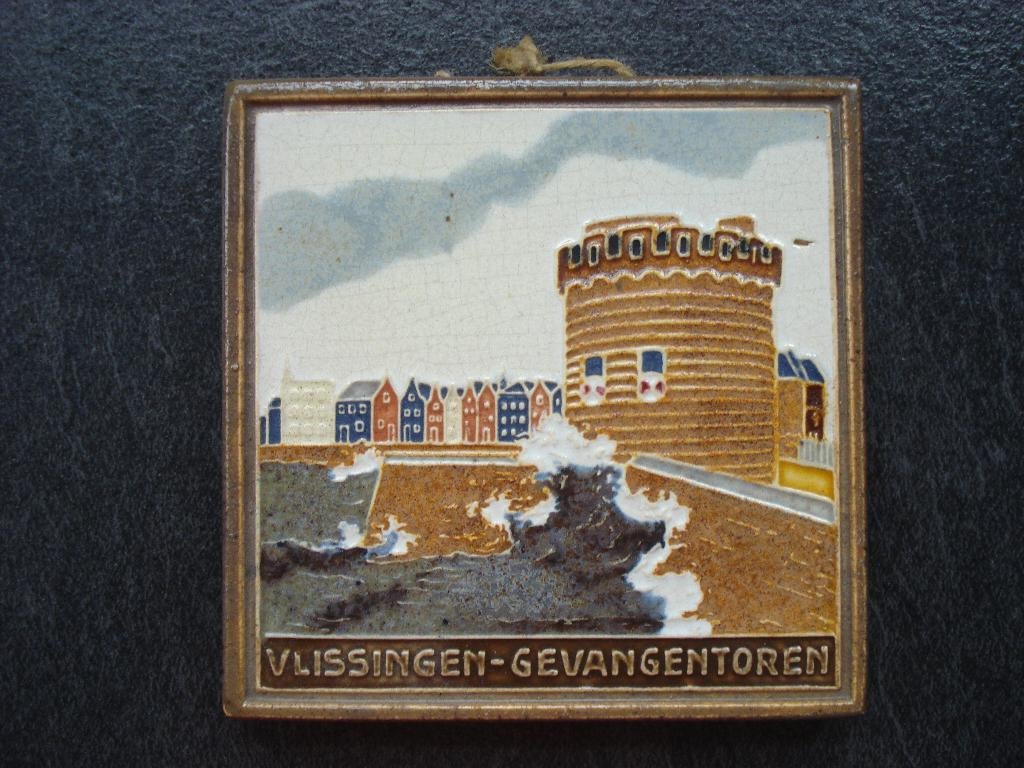 oud tegeltje Vlissingen gevangentoren Westraven, Ophalen