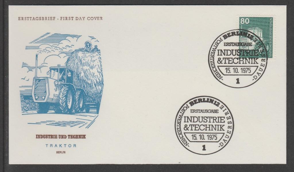 Duitsland - Berlijn - FDC industrie techniek - tractor, Verzenden, BRD, Postfris
