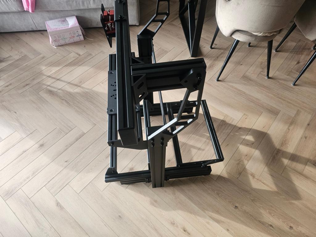 Uitschuifbare Sim Racing Rig / Cockpit - Aluminium Profiel, Ophalen, Zo goed als nieuw