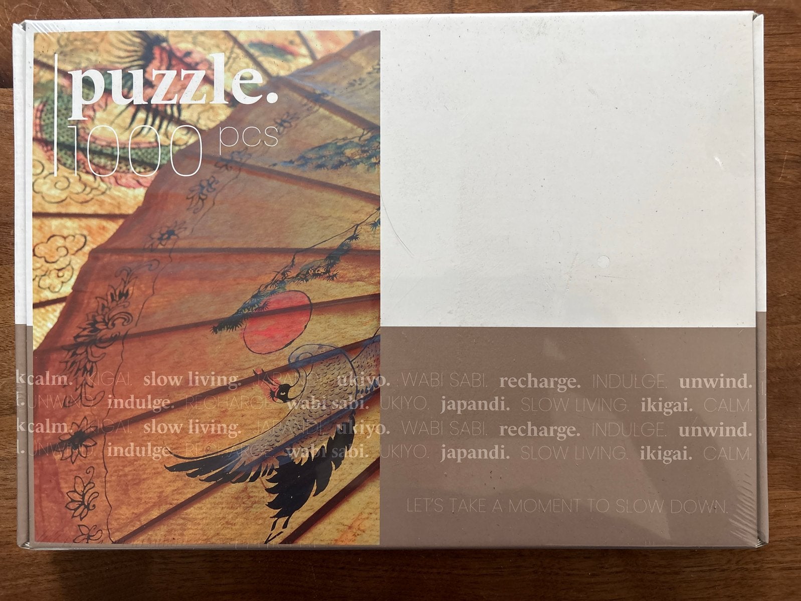 Nieuwe 1000-stukjes legpuzzel: Japandi Wabi Sabi thema, Hobby en Vrije tijd, Denksport en Puzzels, Ophalen of Verzenden, 500 t/m 1500 stukjes