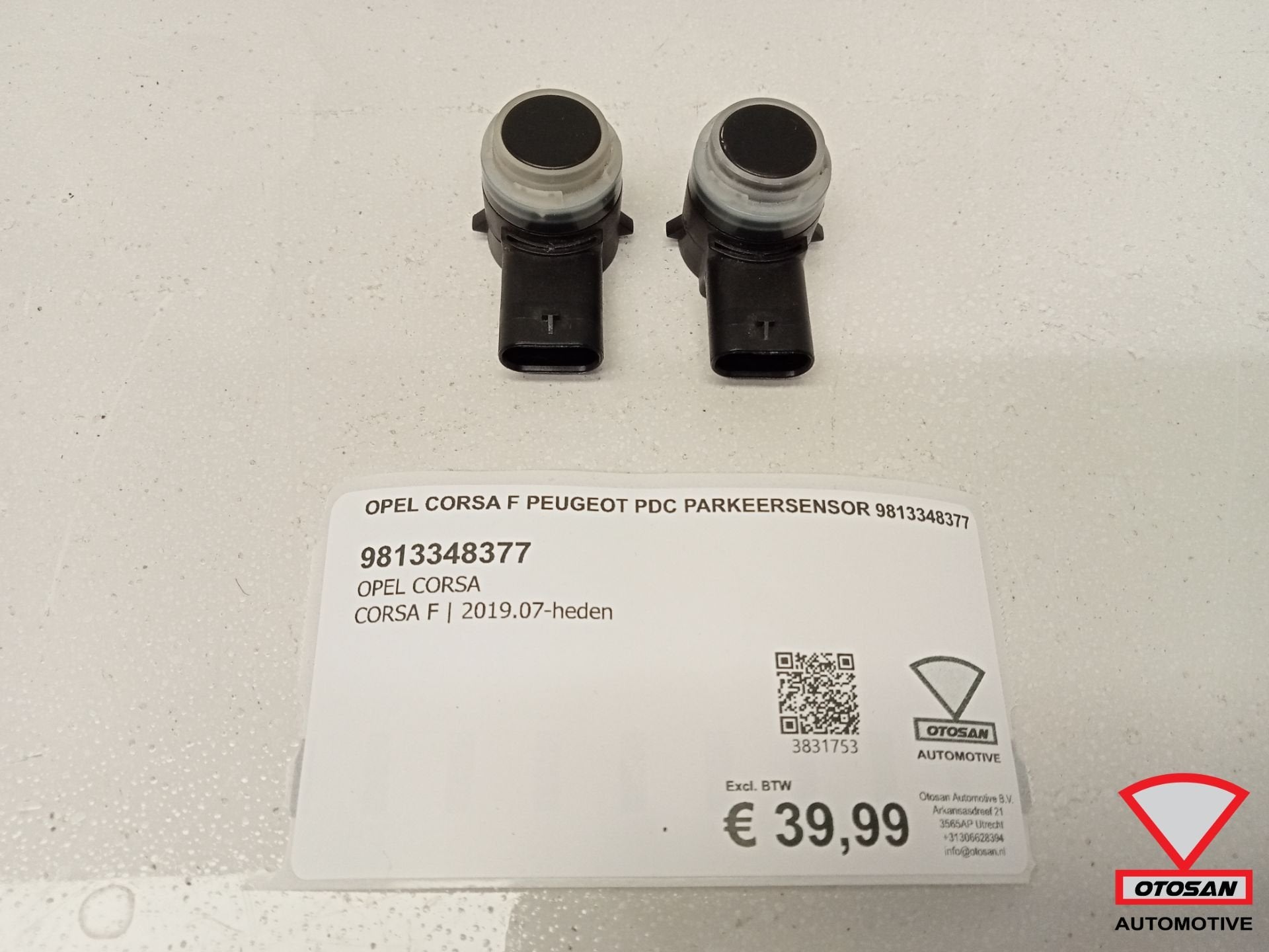 Opel Corsa F Peugeot PDC Parkeersensor 9813348377, Gebruikt, Opel Automobile GmbH, Ophalen of Verzenden, Kontakt@opel-infoservice.de