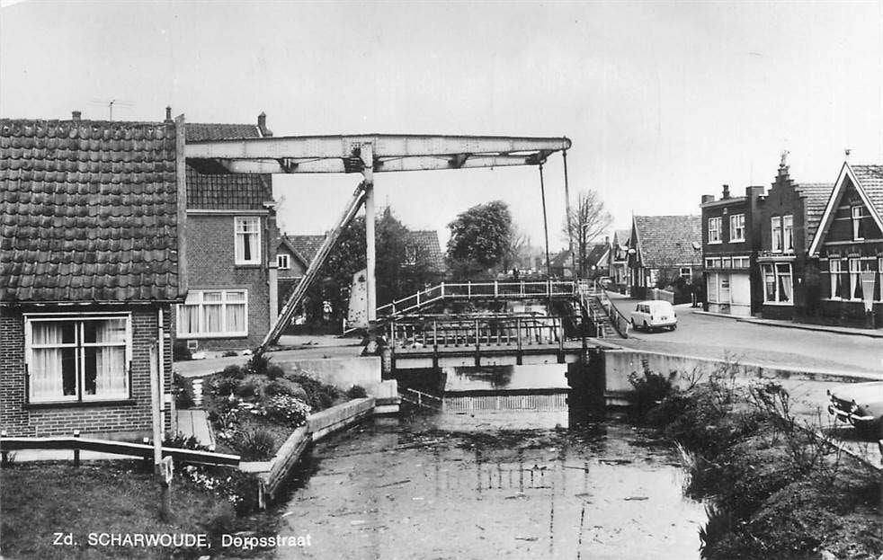 304-238-025 Zuid-Scharwoude Dorpsstraat, Verzamelen, Ansichtkaarten | Nederland, Verzenden, Voor 1920, Noord-Holland