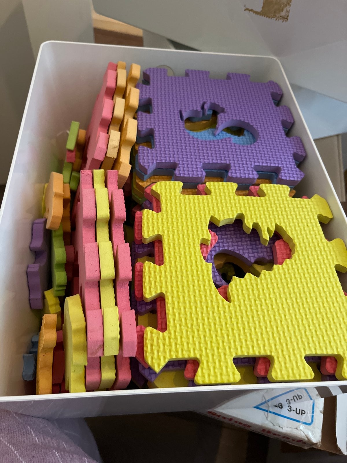 Kleurrijke schuimrubberen puzzelmat voor kinderen, Ophalen, Gebruikt, Overige merken