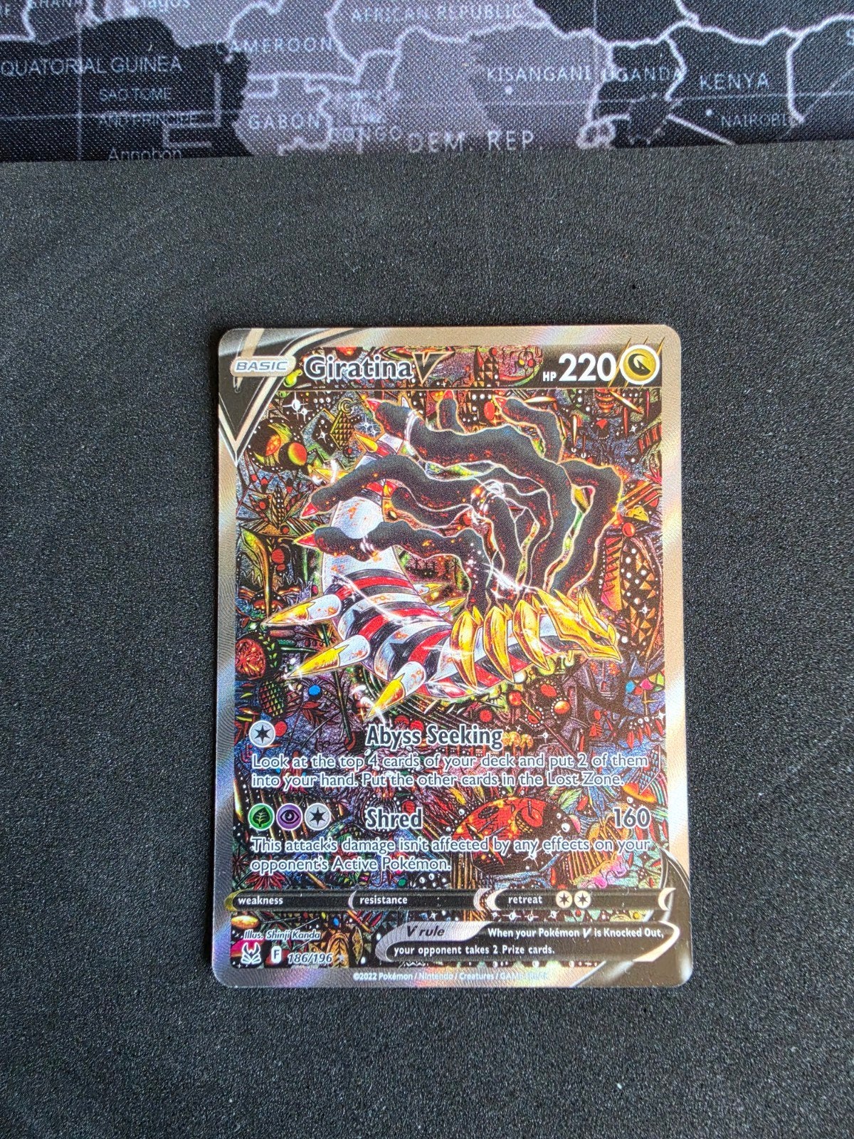 Giratina V 186/172 - Lost Origin - Pokémon Kaart, Ophalen of Verzenden, Nieuw, Losse kaart, Foil