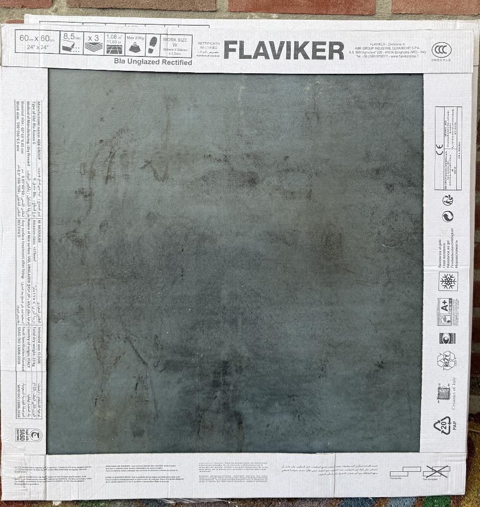 Flaviker Rebel Emerald 60x60 cm tegels - 2 pakken, Ophalen, 60 cm of meer, Nieuw, Minder dan 5 m²