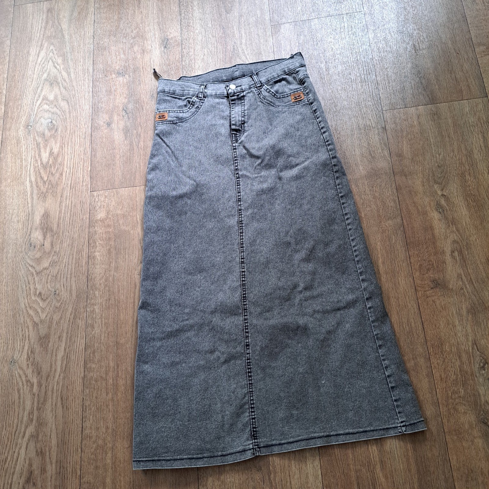 lange spijkerrok mt. 40 zwart, Kleding | Dames, Maat 38/40 (M), Zwart, Ophalen of Verzenden, Zo goed als nieuw