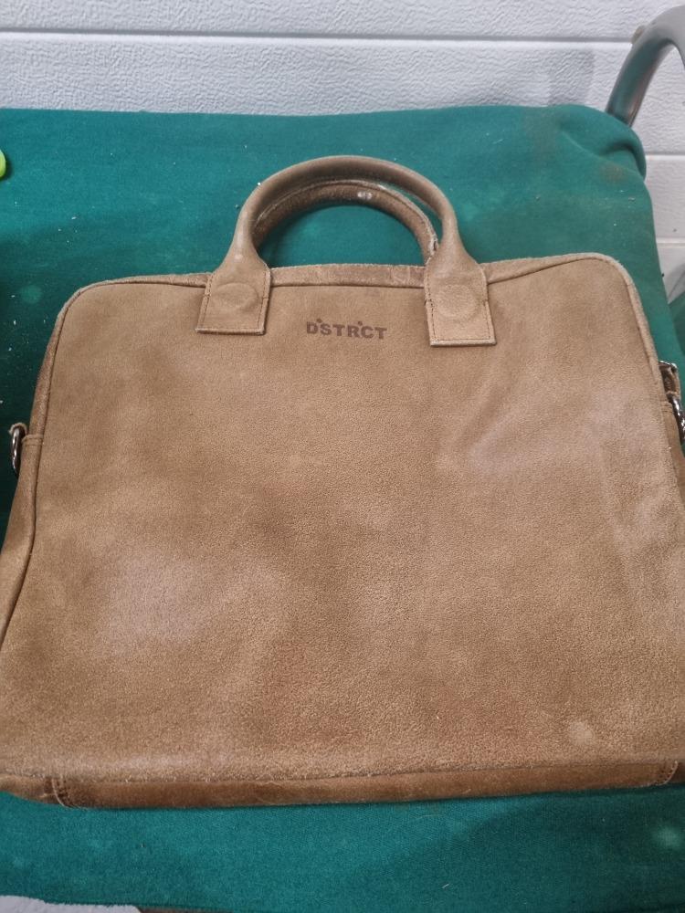 handtas dstrct bruin leer, Ophalen of Verzenden, 'T Olde Gre-j, Info@toldegrej.nl, Endepoelstraat 20f Didam