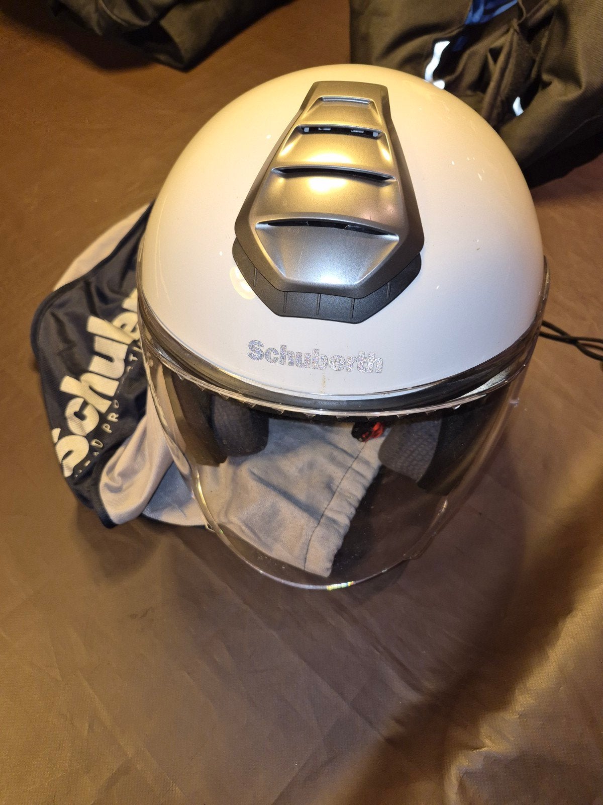 Schuberth Jethelm XL en Tunirend motorhandschoenen, Overige merken, XS, Systeemhelm, Heren