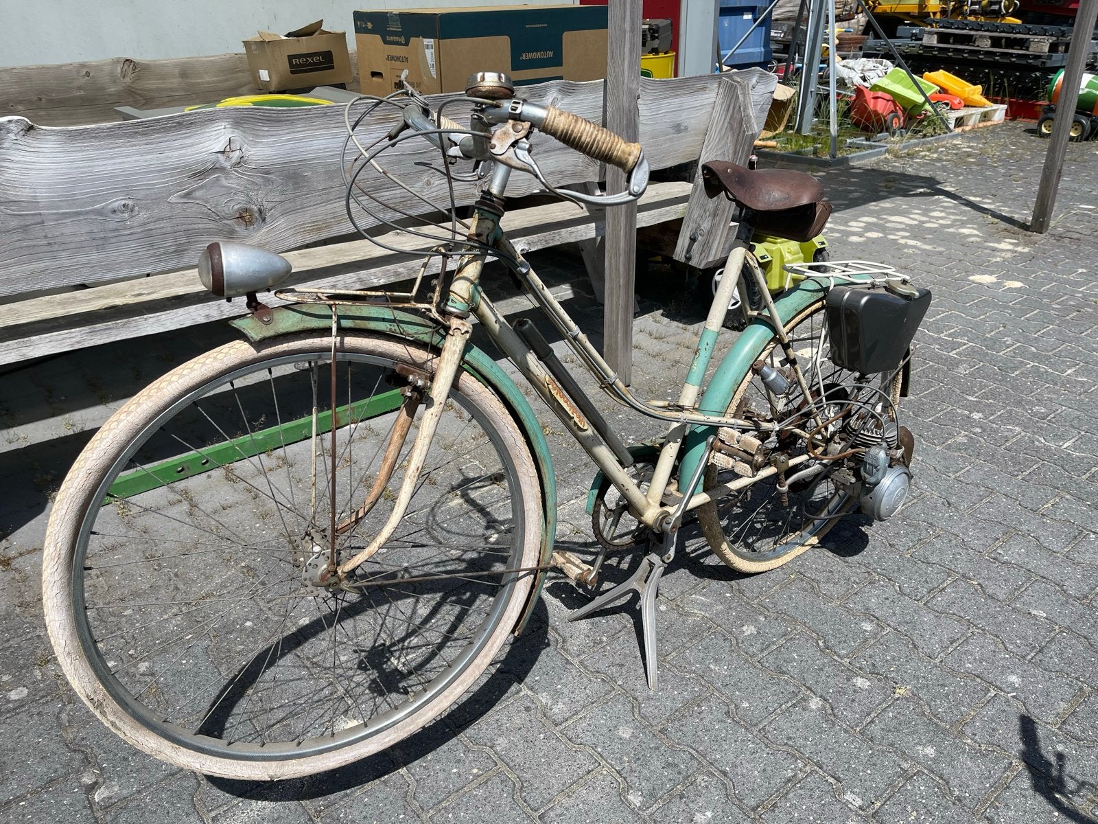 Motoconfort met VAP4 hulpmotor - Vintage bromfiets, Fietsen en Brommers, Ophalen, Gebruikt, Maximaal 25 km/u