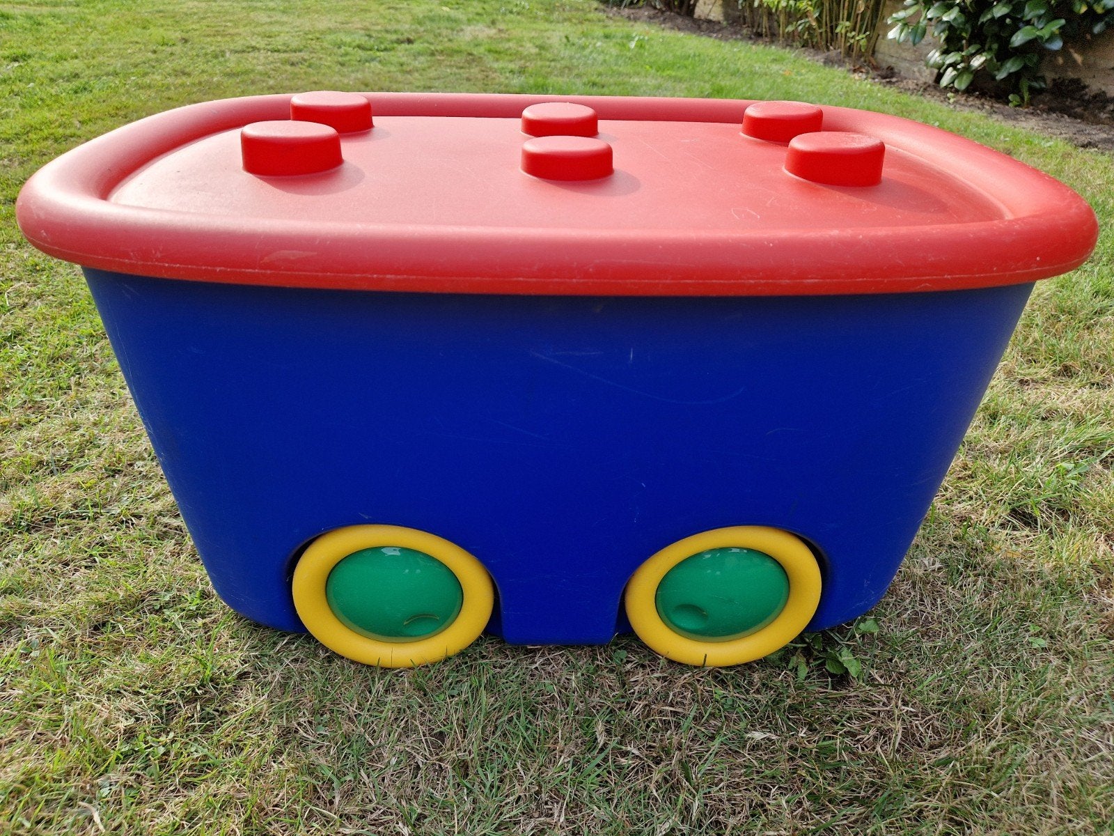 Box voor speelgoed, Ophalen of Verzenden, Gebruikt, Overige typen, Met wieltjes