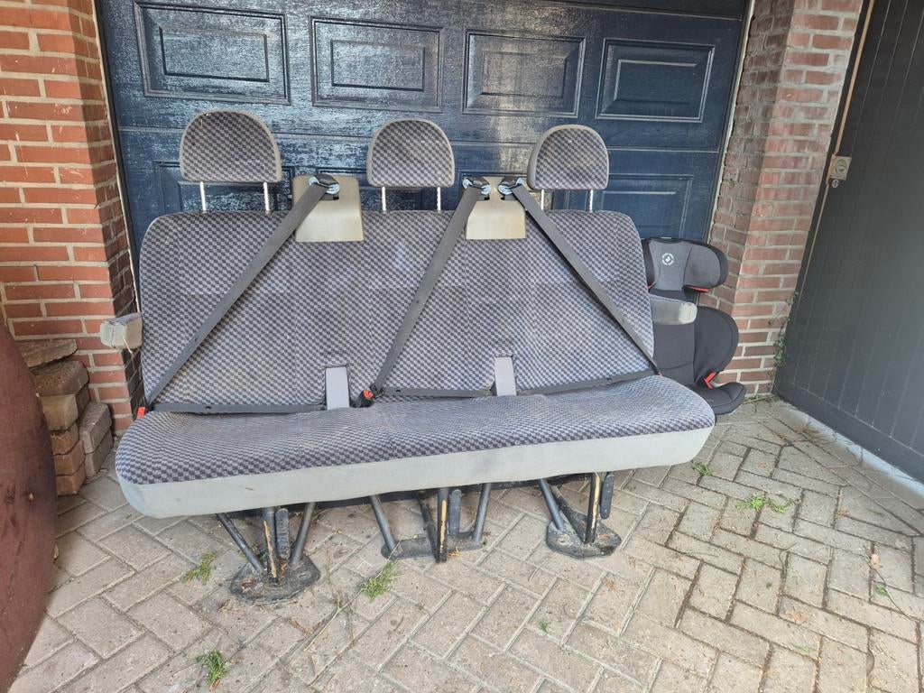 Inklapbare busbank met geintegreerde gordels, Auto-onderdelen, Interieur en Bekleding, Ophalen, Fiat