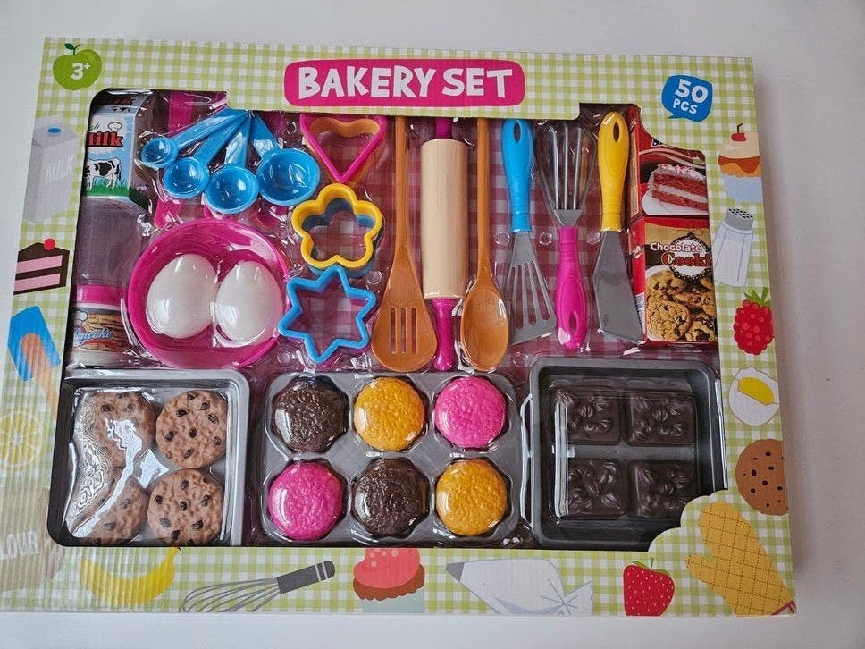 Bakkerij & High Tea Set Speelgoed - 2 in 1, Ophalen of Verzenden, Nieuw, Kunststof, Speelkeuken-accessoire