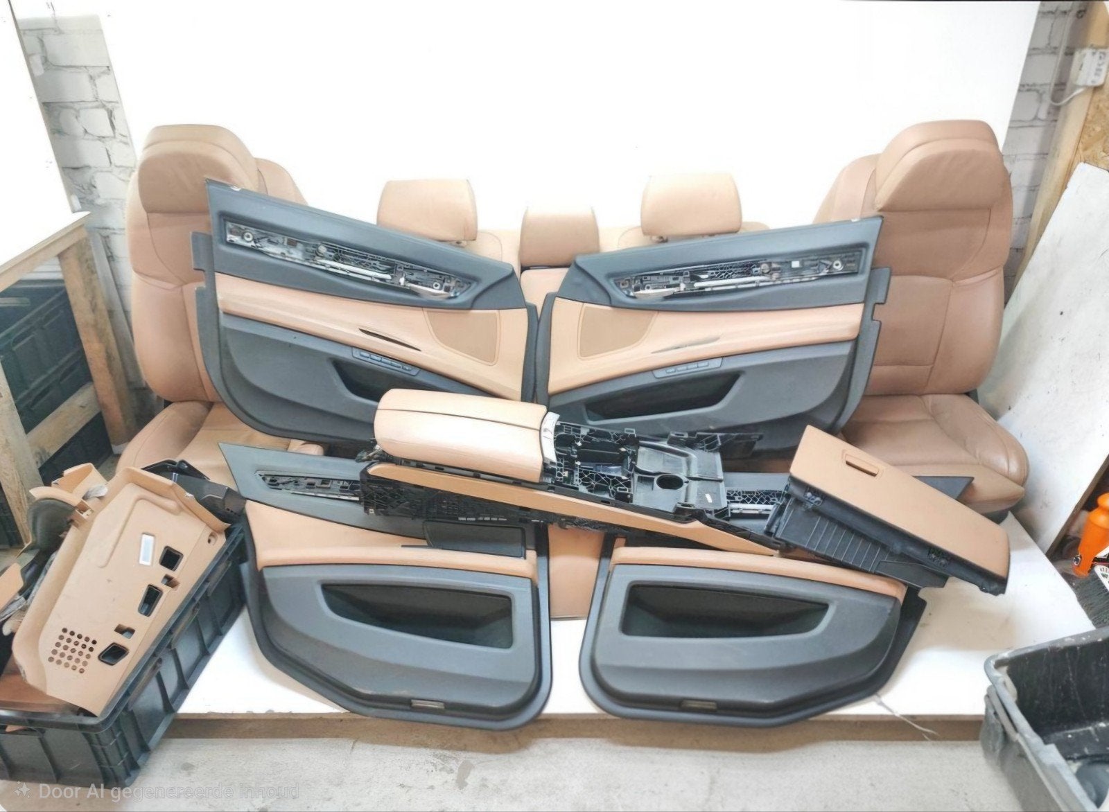 Bmw F01 interieur stoelen bank deurpanelen middenconsole, Auto-onderdelen, Ophalen, Gebruikt, BMW