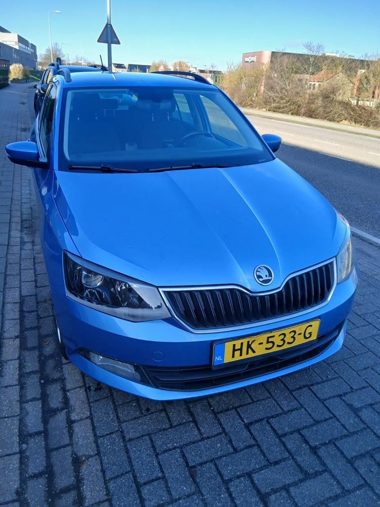 Skoda Fabia 1.2 TSI 90pk Greentech 2015 Blauw, Auto's, Skoda, Stof, 40 €/maand, Zwart, 4 cilinders