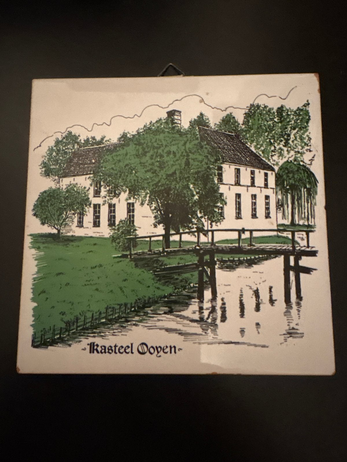 Tegel Kasteel Ooijen Broekhuizenvorst - Wanddecoratie, Ophalen