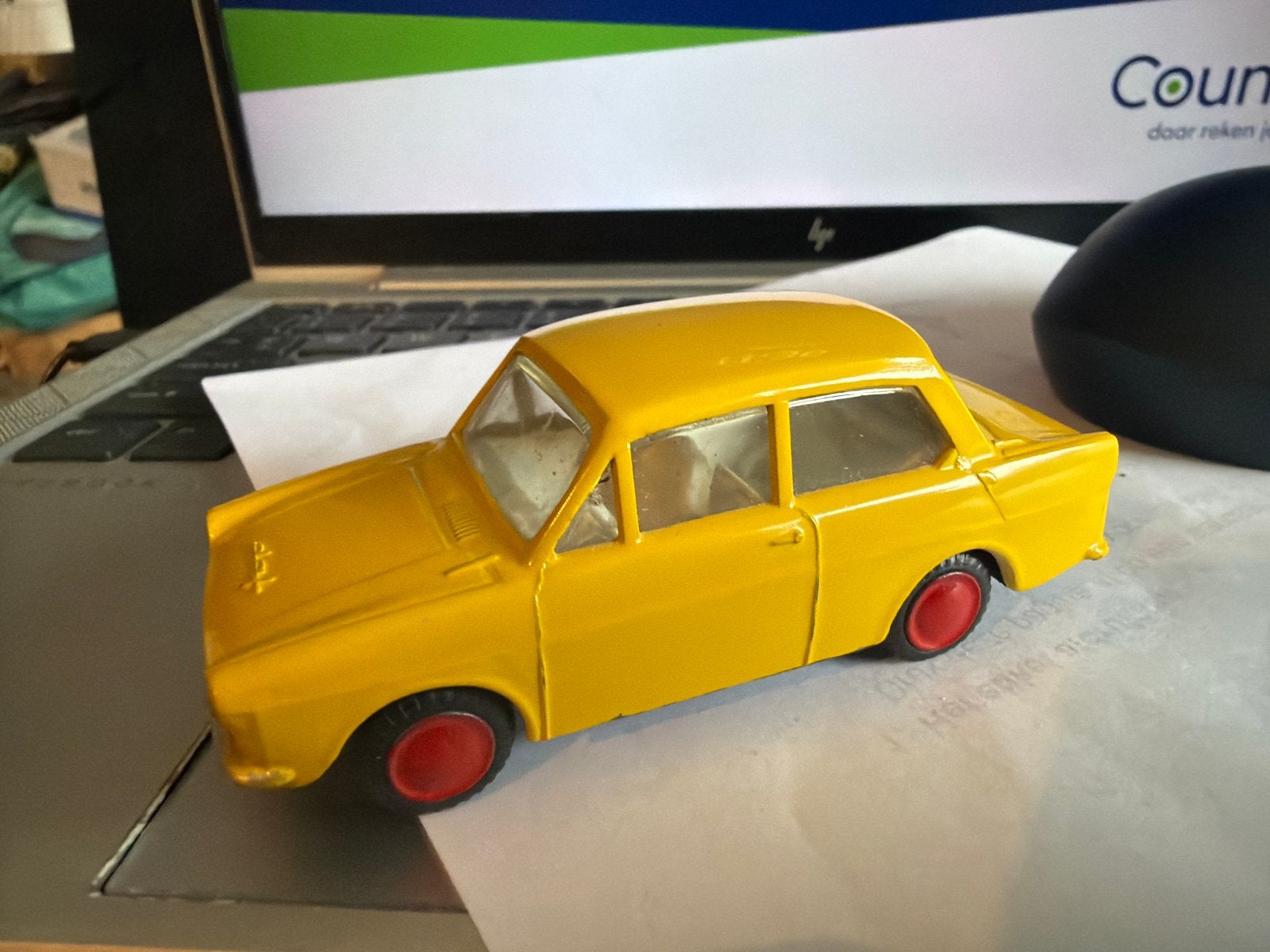 Lion Car DAF Daffodil - Vintage Speelgoedauto, Overige merken, Z, Gebruikt, Auto