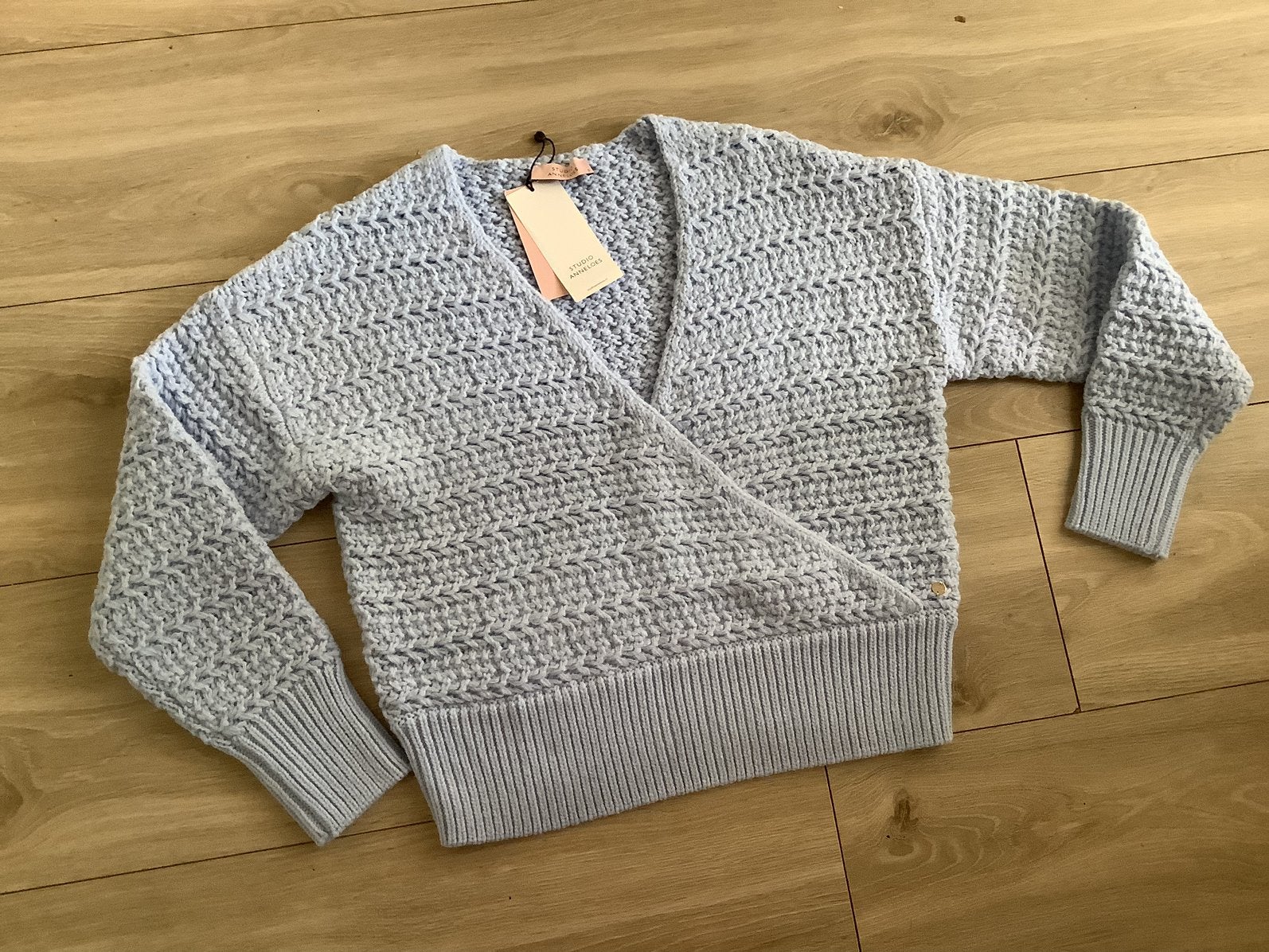 NIEUW Studio Anneloes lichtblauw vest s valt als m, Ophalen of Verzenden, Nieuw, Maat 38/40 (M), Blauw