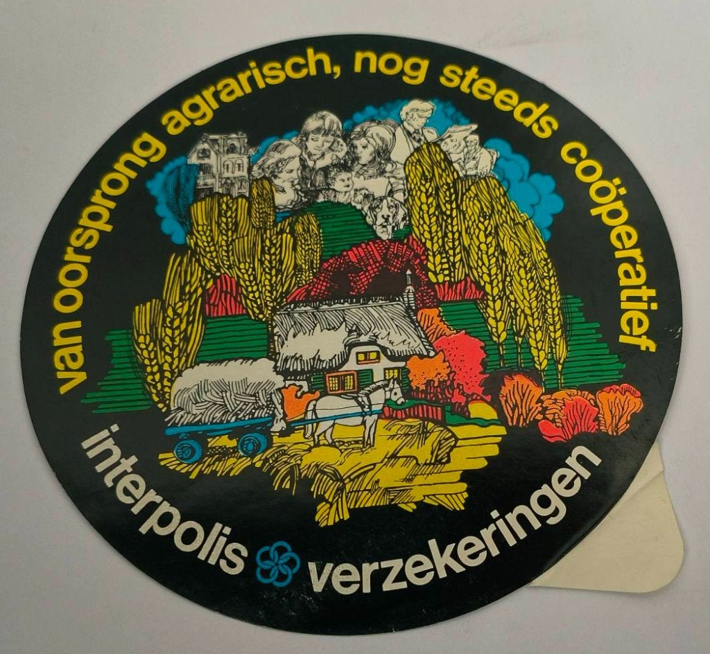 Sticker Interpolis verzekeringen, Verzamelen, Ophalen of Verzenden, Zo goed als nieuw, Bedrijf of Vereniging