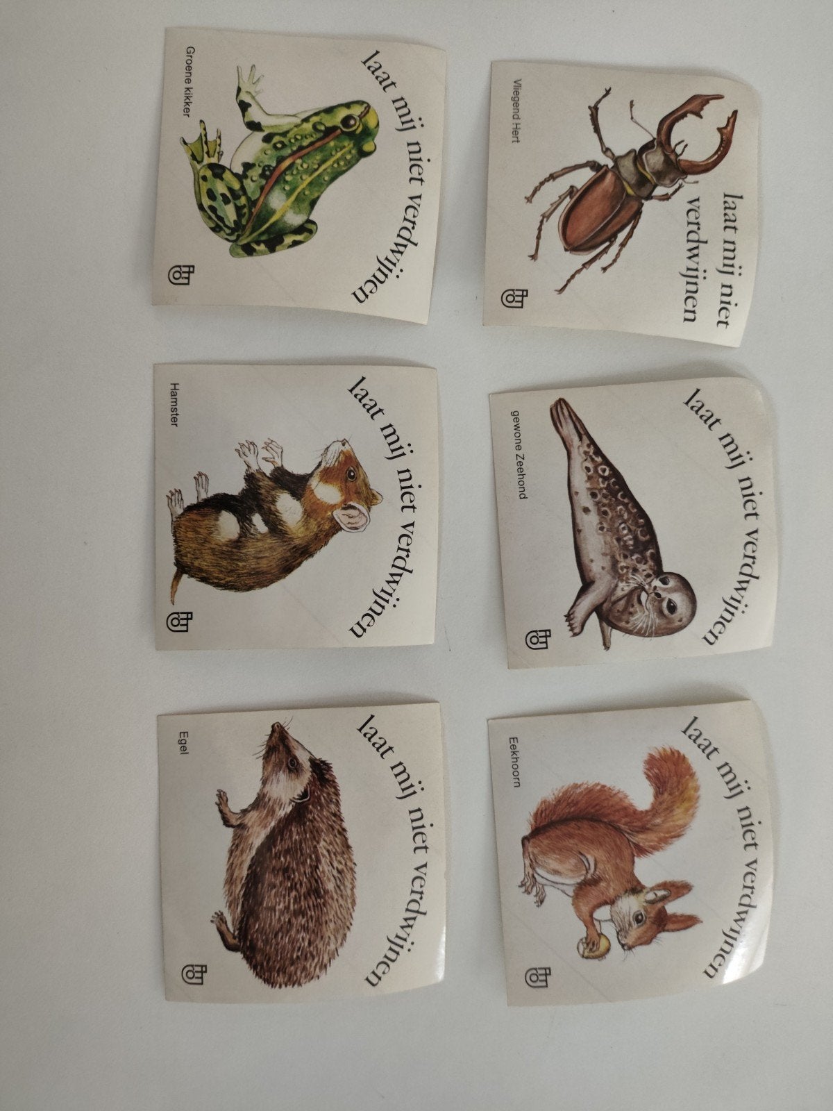 Laat mij niet verdwijnen stickers (6 stuks), Ophalen of Verzenden