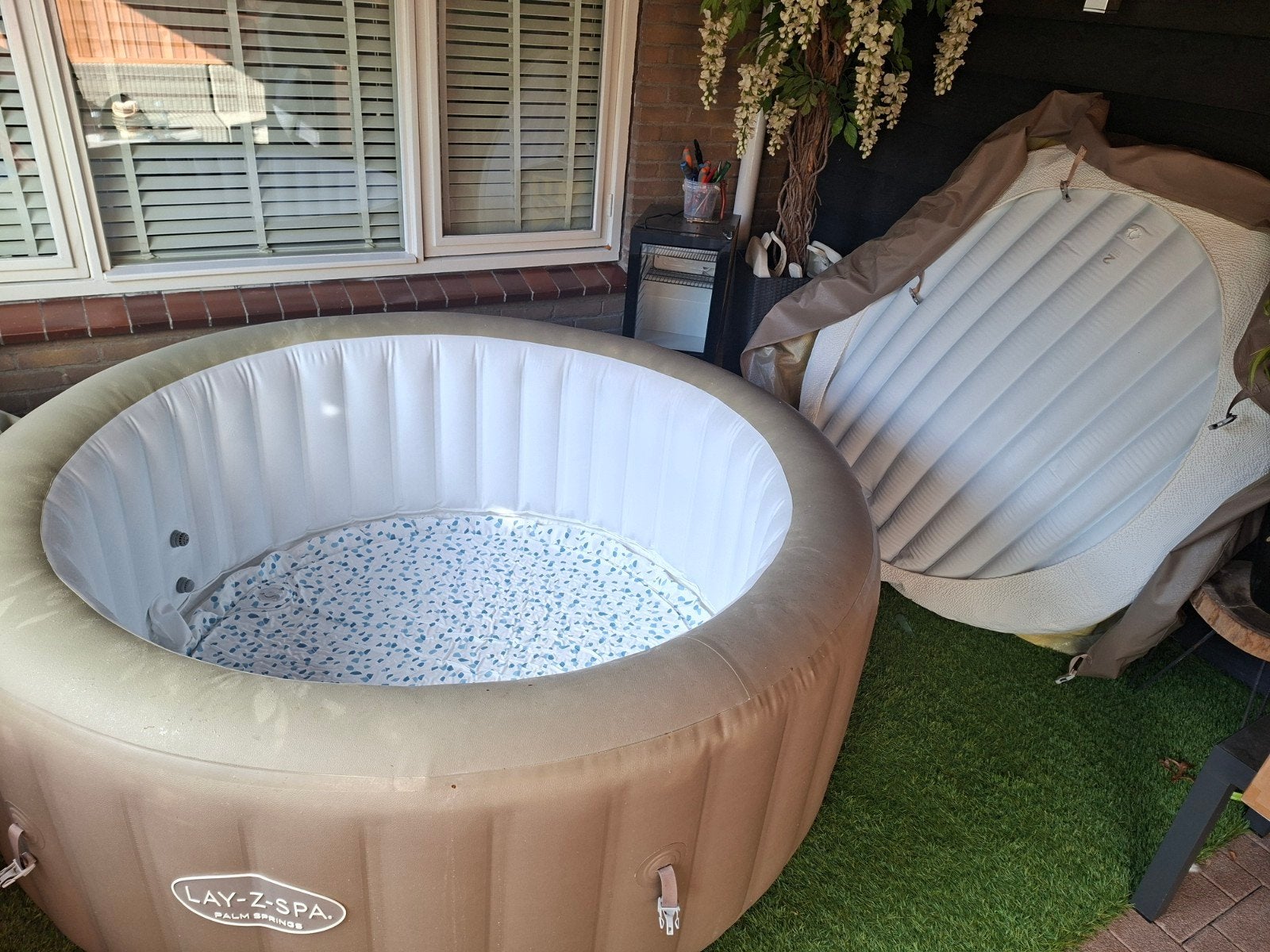 Lay-Z-Spa Palm Springs Opblaasbare Jacuzzi, Ophalen, Gebruikt, Opblaasbaar