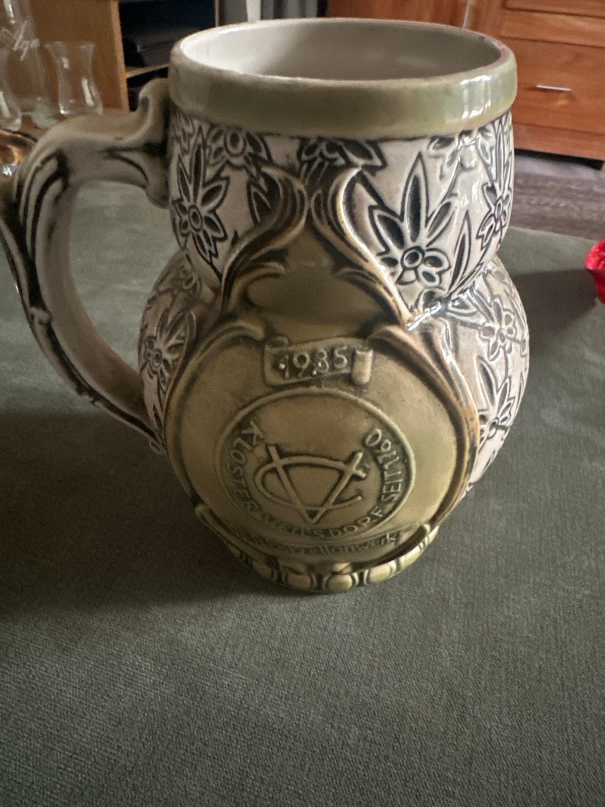 Vintage bierpul VEB Porzellanwerk Kloster Veilsdorf 1985, Ophalen of Verzenden