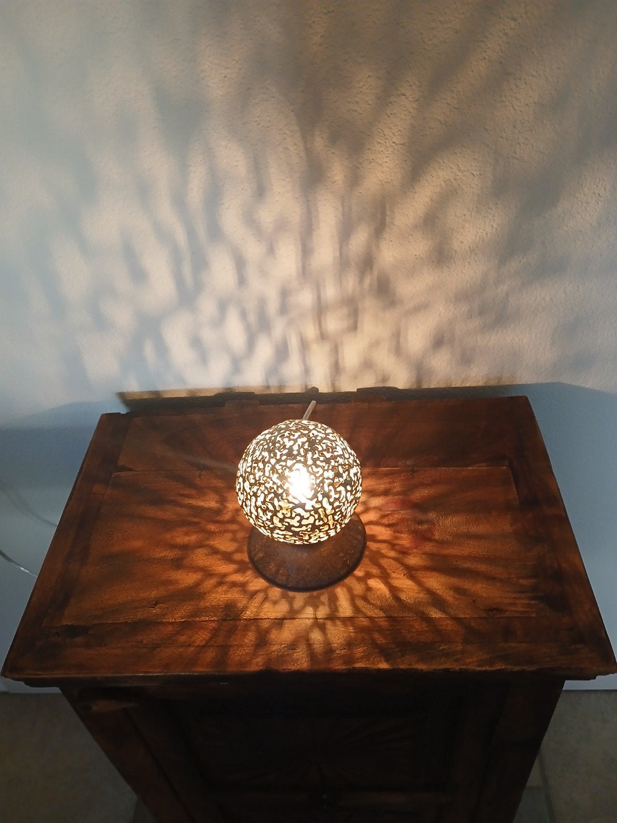 klein rond lampje, brons/goudkleurig. ophalen, Ophalen, Nieuw, Kunststof, Modern