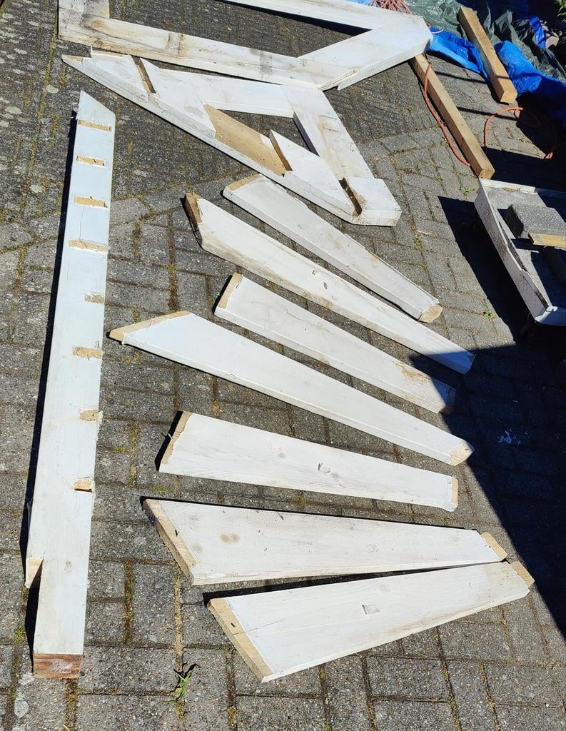 Trapdelen , traptreden, hout, gratis, Ophalen, Gebruikt, Trap, Minder dan 2 meter
