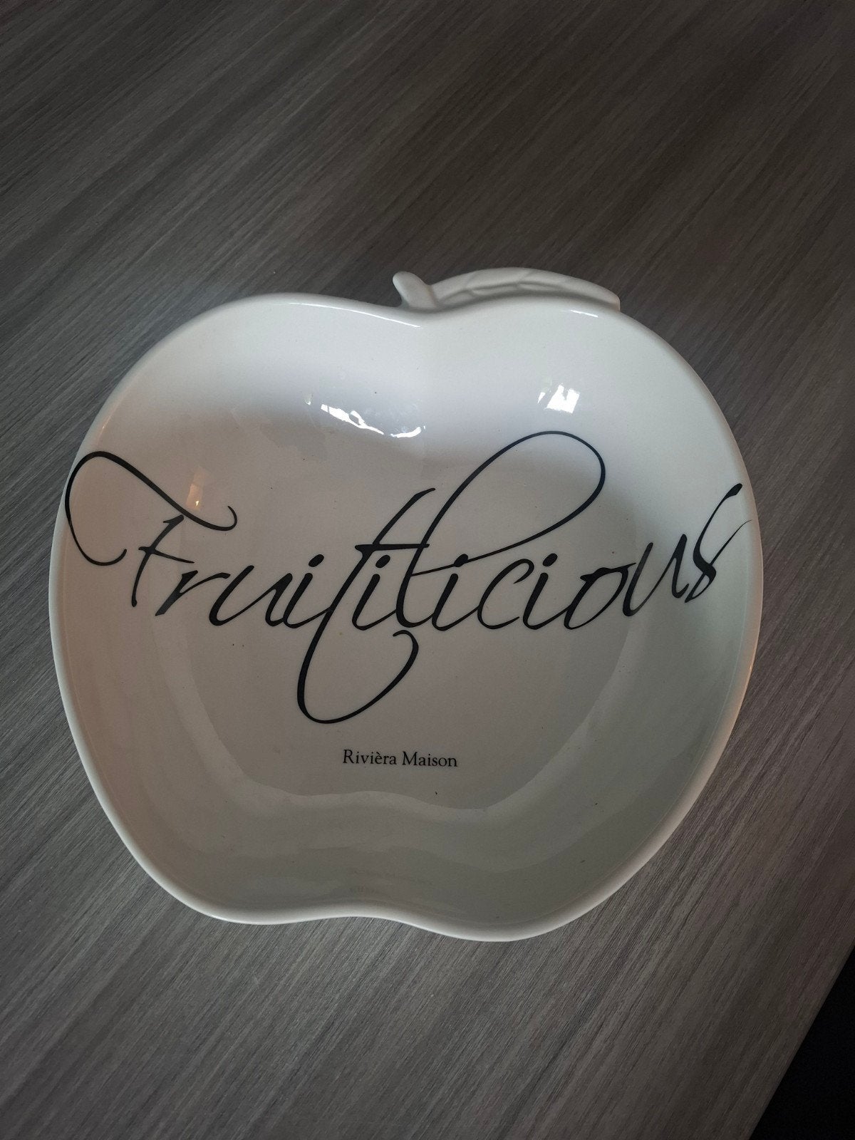 Riviera Maison Fruitschaal - Fruitilicious, Ophalen, Porselein of Keramiek, Schaal, Zo goed als nieuw