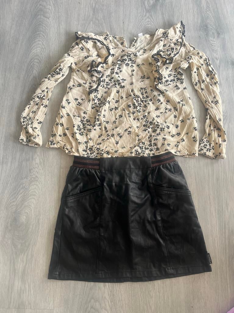 Retour rokje en Zeeman shirtje maat 134/140 z.g.a.n., Ophalen of Verzenden, Zo goed als nieuw, Meisje, Setje