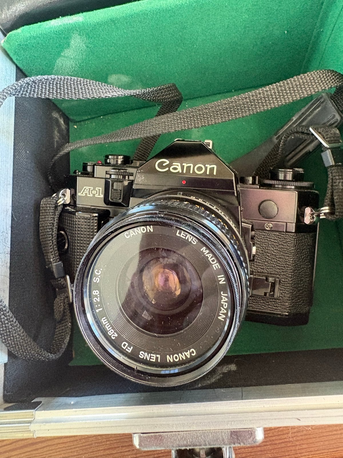 Canon A-1 en FTb QL camera set met diverse accessoires, Ophalen of Verzenden, Gebruikt, Spiegelreflex, Canon