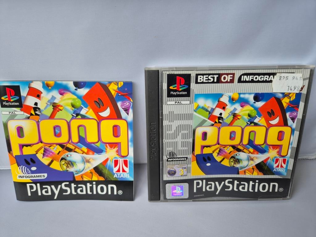 Pong ps1, Spelcomputers en Games, Games | Sony PlayStation 1, Zo goed als nieuw, Avontuur en Actie, 1 speler, Vanaf 3 jaar, Ophalen of Verzenden