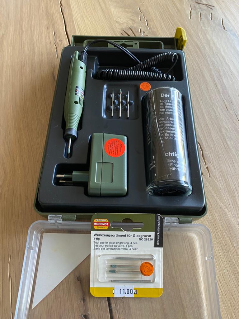 Graveerset Proxxon, incl. extra freesjes, Ophalen, Zo goed als nieuw, Overige typen
