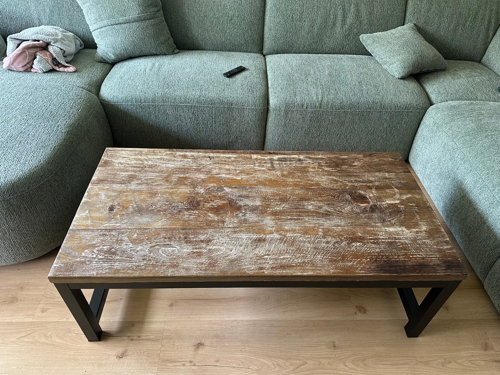 Robuuste salon tafel - opknapper, Ophalen, Gebruikt, 100 tot 150 cm, 50 tot 100 cm