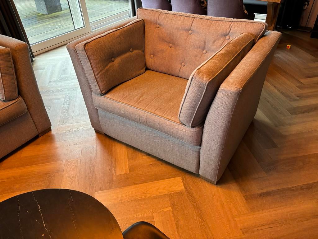 Loveseat bank 1,5 zits stoel fauteuil landelijk interieur, Huis en Inrichting, Fauteuils, Ophalen, Gebruikt, 75 tot 100 cm, Landelijk
